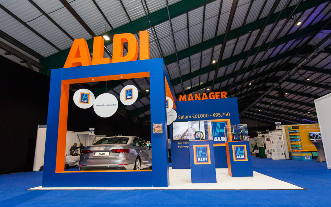 Aldi stand at Grad Ireland in association with Pluto Events