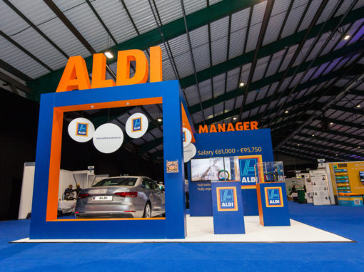 Aldi stand at Grad Ireland in association with Pluto Events