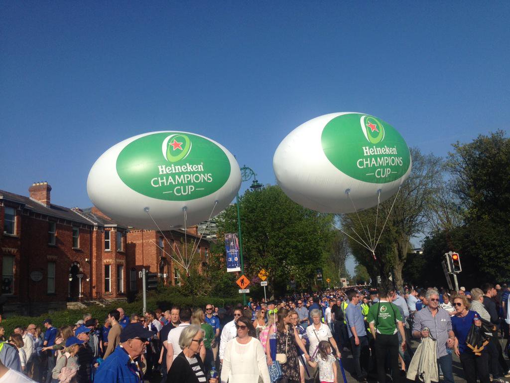 Bespoke Heineken Champions Cup Helium Balloons
