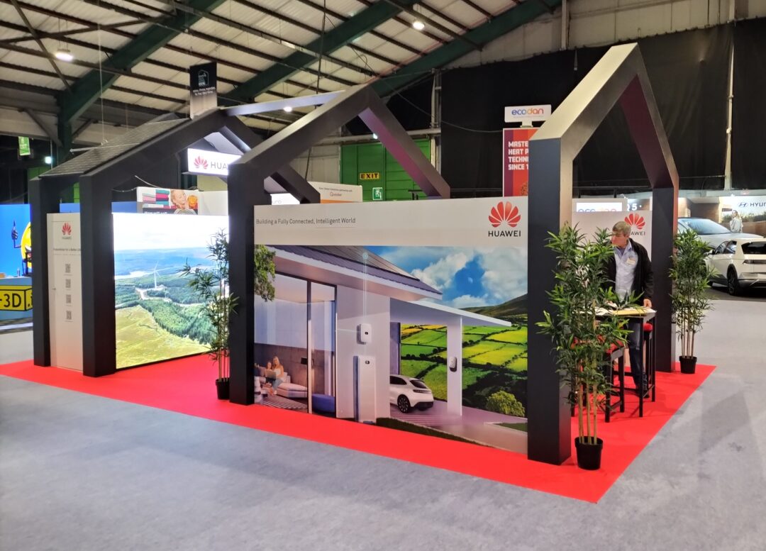 Huawei exhibition stand in association with CSL